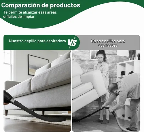 Vista 6 de EZ SPARES Herramienta de limpieza flexible para ranuras de 25 pulgadas, reemplazo para mangueras de aspiradora que aceptan accesorios de 1-1/4