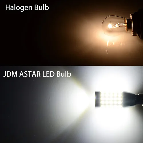 Vista 2 de bombillas LED con conjunto de chips 921 912 90-EX, 360 grados de brillo, extremadamente brillosas para luces de retroceso. Blanco, Xenón