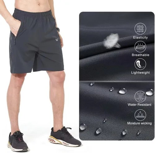 Vista 5 de NORTHYARD - Pantalones cortos deportivos para correr para hombres, ligeros, de secado rápido, 7, 5 o 9 pulgadas, para senderismo, deportes, gimnasio