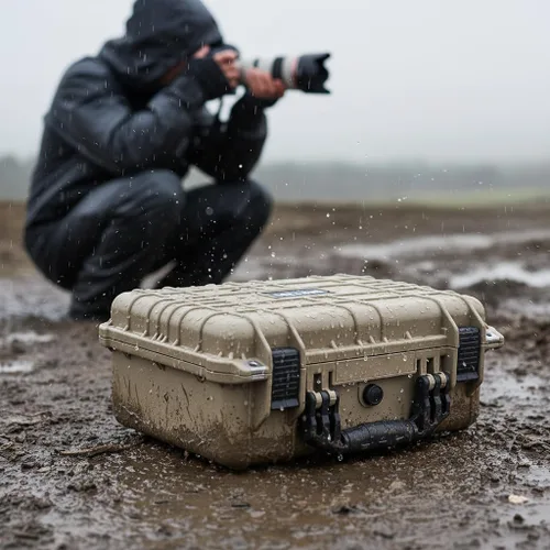 Vista 5 de MEIJIA Funda protectora portátil impermeable para todo tipo de clima, funda rígida, funda para cámara con espuma de ajuste personalizado, compatible