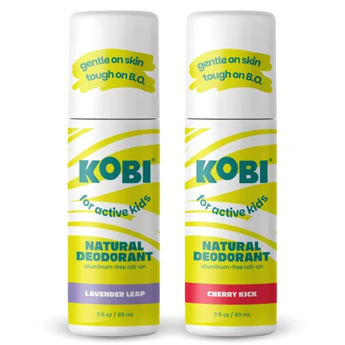 Vista 13 de Kobi Desodorante para niños activos, adolescentes, niñas, niños, natural, sin aluminio, fuerza deportiva - Cherry Kick