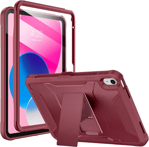 Vista 21 de Funda Soke para iPad (A16) de 11ª generación de 11 pulgadas 2025, iPad de 10ª generación de 10.9 pulgadas 2022, con protector de pantalla