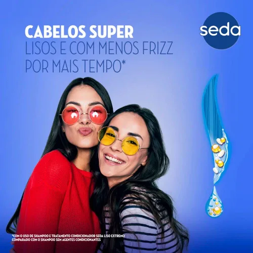 Vista 5 de Linha Liso Extremo Seda - Condicionador 11 fl oz - (Seda Extreme Straight Collection - Acondicionador 11 fl oz)