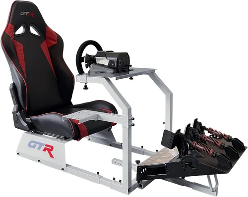 Vista 8 de GTR Simulador: Modelo GTA con asiento de carrera real, silla de conducción de cabina para simulador de conducción con cambiador de marcha