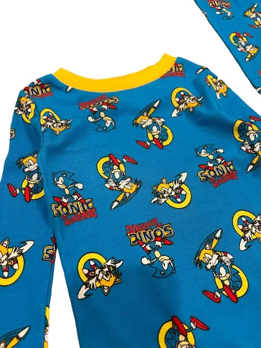 Vista 2 de Sonic The Hedgehog Pijama de algodón para niños