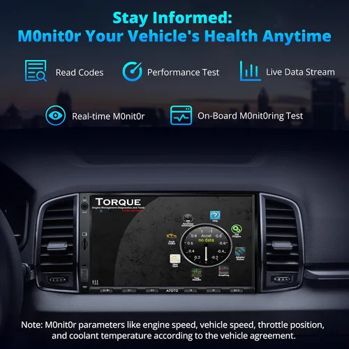 Vista 5 de A5L - Estéreo de auto doble DIN Android de 7 pulgadas con escáner OBD2, CarPlay inalámbrico y Android Auto, ecualizador de 24 bandas, DSP, conexión