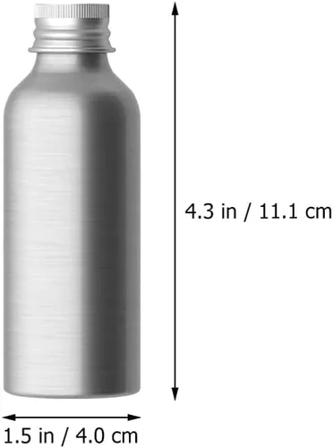 Vista 2 de Yardwe 3 Conjuntos de tapas de aluminio de aluminio a prueba de fugas botellas de viaje reutilizables botella de aceite recarga s vacío perfume agua