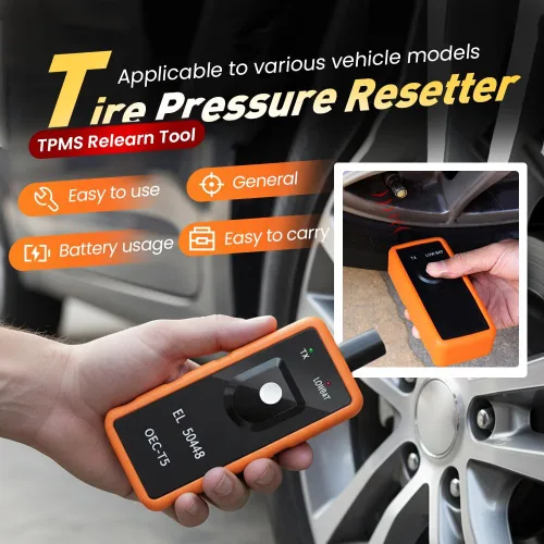 Vista 4 de EL-50448 TPMS Herramienta de reaprendizaje para sensor de neumáticos GM, herramienta de reinicio de activación de sensor de presión de neumáticos