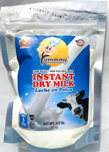 Vista 5 de Yummmy Leche seca en polvo, 9.6 oz baja en grasa, certificado Kosher, tamaño WIC
