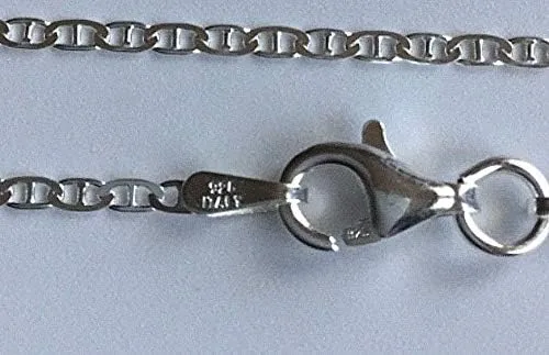 Vista 7 de Collar de plata de ley 925 de San Benito de 200 in de largo 0433 in 2925 PLATA ESTERLINA CADENA DE SAN BENITO 200 in LARGO
