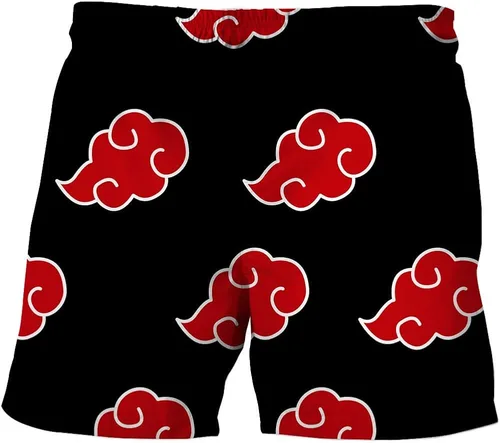 Vista 2 de YaYa general Pantalones cortos Itachi con estampado de anime para hombre