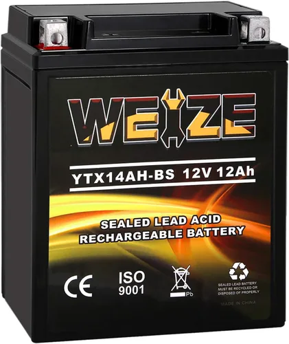 Vista 17 de Weize YTX4L-BS - Batería de motocicleta sellada recargable de alto rendimiento compatible con Polaris Scrambler, Sportsman 90, Honda Scooters NQ50