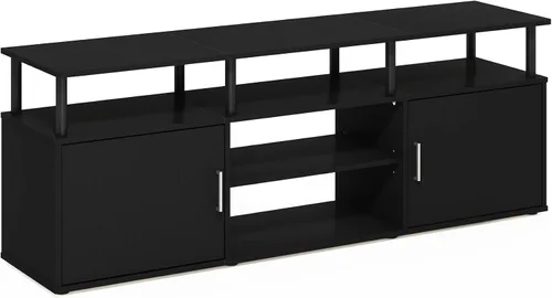 Vista 17 de Furinno - Soporte para centro de entretenimiento, para televisor de hasta 55 pulgadas, pino ámbar/negro