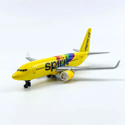 Vista 4 de AVIAMUSE Spirit modelo de avión, avión de librea arco iris, adecuado para colección y exhibición