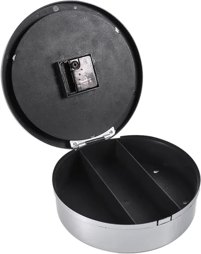 Vista 4 de Reloj-, oculto reloj de pared secreto- caja de contenedores para efectivo, joyas, objetos de valor, almacenamiento de efectivo Defult