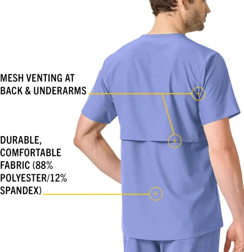 Vista 4 de Carhartt Top ajustado con cuello en V para hombre