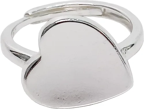 Vista 5 de Anillos de banda ancha de plata de ley 925 vintage hechos a mano para mujeres/hombres, anillo ajustable para el pulgar