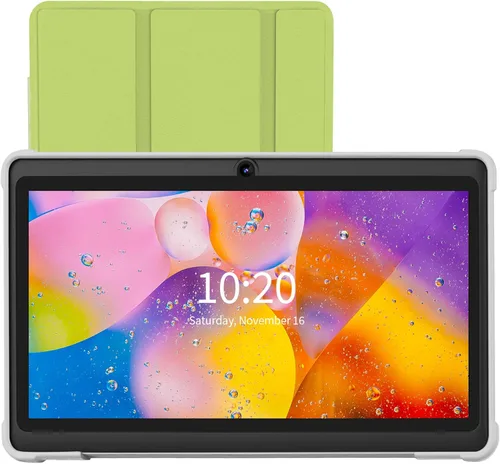 Vista 11 de Tablet de 7 pulgadas, sistema operativo Android 13 Quad Core, 32GB ROM, WiFi, Bluetooth, cámara dual, PC Tablet USB C, pantalla táctil de 7 Negro
