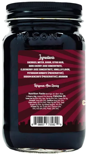 Vista 2 de Barrel Roll Bar Essentials Cerezas de cóctel – Cerezas oscuras con infusión de bourbon premium para cócteles, bebidas alcohólicas, platos de queso