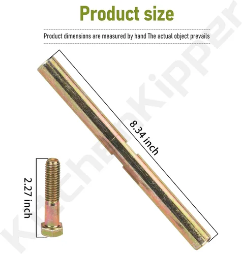 Vista 6 de KitchenKipper 110-6807 Eje transversal y pernos 324-8 compatibles con cortacésped Toro Zero Giro, compatible con los modelos 74360 74363 74365 74366