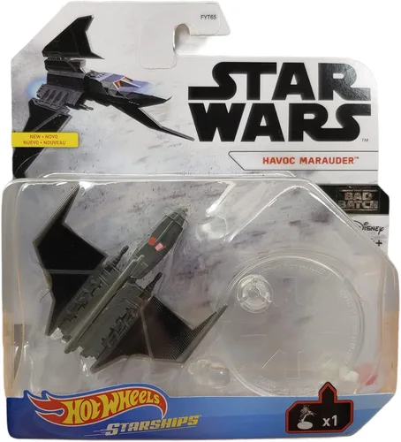 Vista 2 de Hot Wheels Star Wars Starships 2021 Die-cast Bad Batch Havoc Merodeador