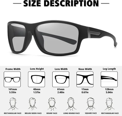 Vista 3 de STORYCOAST Gafas de sol deportivas polarizadas para hombres y mujeres marco irrompible ciclismo pesca conducción