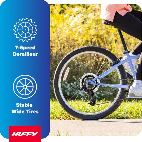 Vista 8 de Huffy 24" GRM Kids Bike with 7-Speeds, Ages 10+, Fits Riders 49"-58