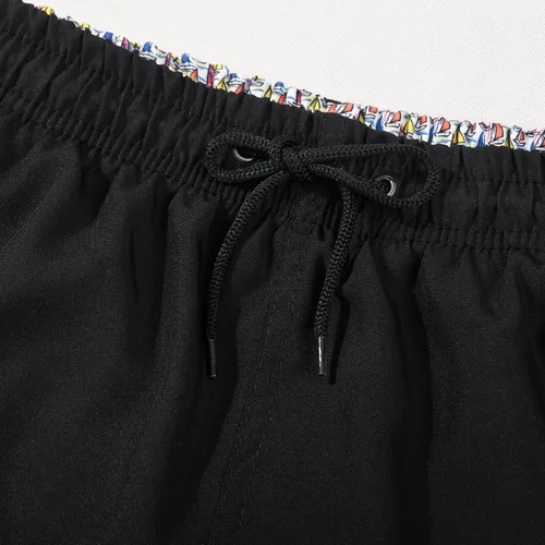 Vista 6 de JOYSON Traje de baño para niños y niños, de secado rápido, trajes de baño de playa, trajes de baño para niños Negro