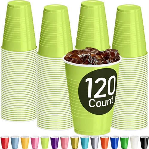 Vista 29 de DecorRack - Vasos desechables y reutilizables de 12 onzas para fiestas de cumpleaños, despedidas de soltera, campamentos, eventos en interiores y al