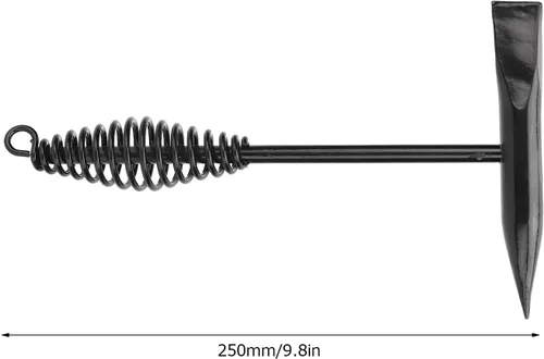 Vista 4 de Martillo astillador de soldadura de acero inoxidable, herramienta de eliminación de escoria con mango de resorte helicoidal para absorción