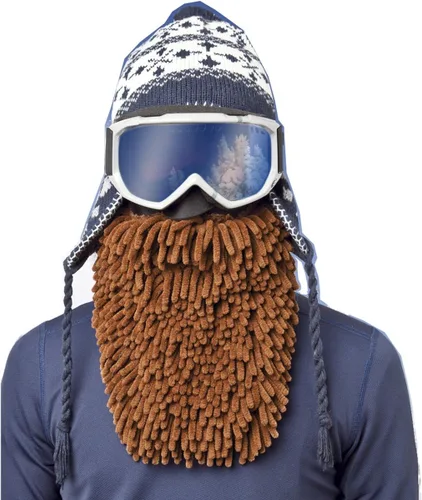 Vista 2 de Máscara de esquí Beardski marrón (Brown Mocha)
