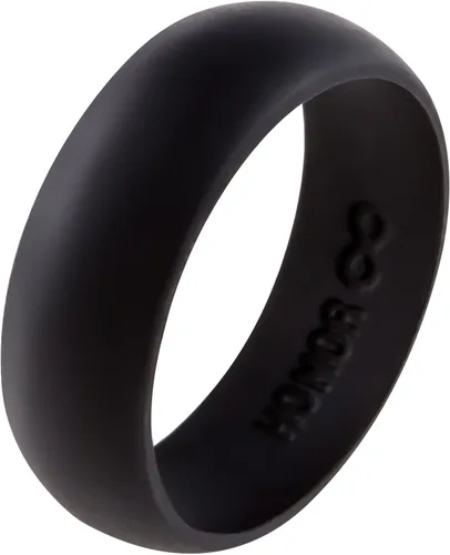 Vista 9 de Anillo de Eternidad Honor Anillo de Silicona para Hombre Banda de Boda