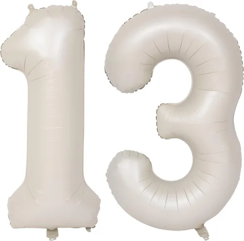 Vista 135 de Globos de 40 pulgadas con números de caramelo, papel de aluminio de helio, globos de látex de Mylar para fiesta de cumpleaños, decoración digital 0