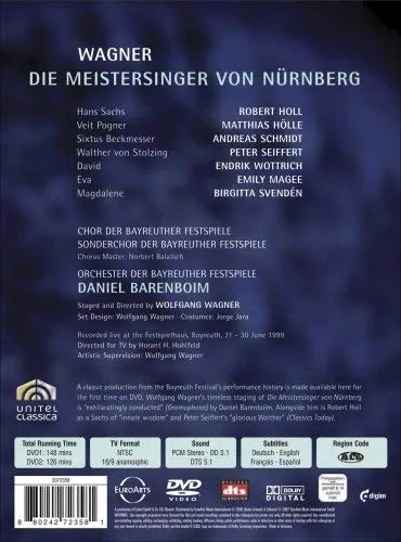 Vista 2 de Wagner Die Meistersinger von Nrnberg DVD Video