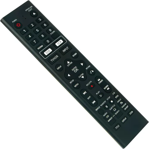 Vista 3 de 6711R1P081G 6711R1P081V Control remoto de repuesto para Insignia Zenith DVD/VCR Combo IS-DVD040924 IS-DVD040924A DVD040924 DVD040924A XBV613 XBV713