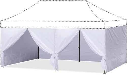Vista 9 de ABCCANOPY Pared lateral 10x10, azul (solo 4 paredes, NO incluye marco y parte superior)