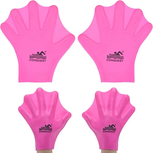 Vista 9 de M METERXITY Guantes de natación de silicona, guantes de natación con malla tipo rana de dedo, guantes de entrenamiento de natación, resistencia al