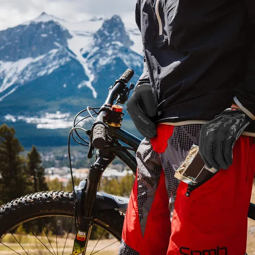 Vista 5 de BEACE Guantes de ciclismo, guantes de ciclismo para hombres y mujeres, con pantalla táctil, guantes de bicicleta de montaña con dedo completo