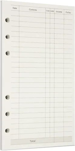 Vista 92 de Zelten 1 paquete A5 de 80 hojas/160 páginas 4 en 1 rayado cuadrado punteado en blanco hojas sueltas perforadas papel de repuesto de papel