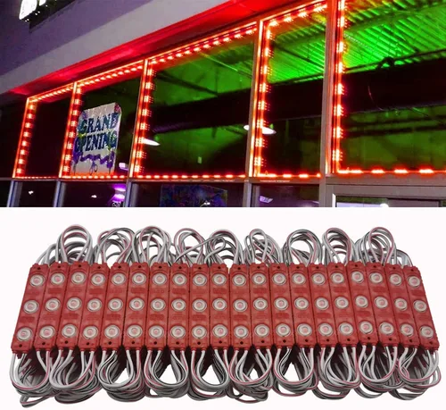 Vista 11 de Módulo LED, 20 piezas, 3 m (9.8 pies) 2835 SMD, 150 lúmenes por módulo LED, IP65, luz decorativa impermeable para inflables navideños, letras