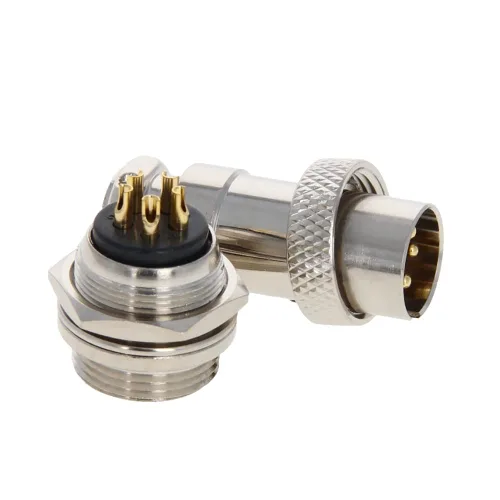 Vista 15 de Heyiarbeit Plata Negro GX12-2 15A 2P Aviación Conector Hembra/Macho Panel de Alambre de Alimentación Chasis Accesorios Conector de Metal Aviación 1
