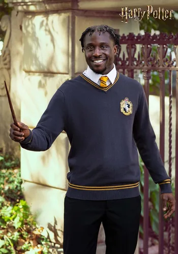 Vista 2 de Suéter de Harry Potter de uniforme Hufflepuff para adultos