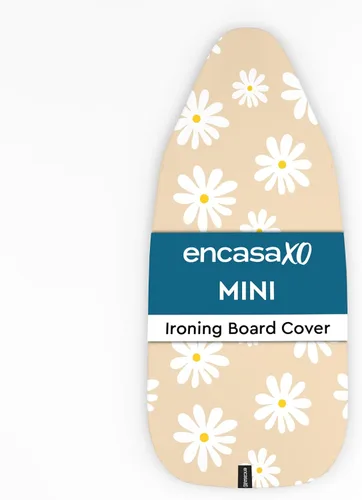 Vista 33 de Encasa XO Funda para tabla de planchar y almohadilla 42"x14" - Acolchado grueso de fieltro de 3mm, ajuste con cordón y bloqueo, fácil de colocar