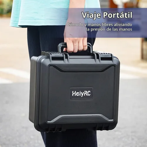 Vista 7 de HeiyRC Mini 2 SE 4K caso, resistente al agua, estuche rígido de transporte portátil para DJI Mavic Mini 2 SE/4K/2 Fly More Combo para accesorios