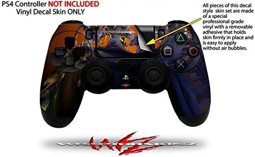 Vista 2 de WraptorSkinz Vinilo adhesivo compatible con Sony PS4 Controller PlayStation 4 Original Slim y Pro Alien Tech (controlador no incluido)