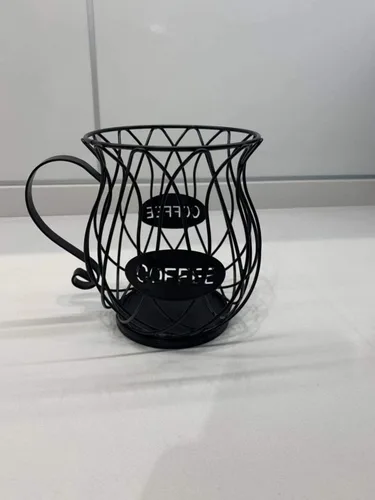 Vista 4 de KiaoTime Cesto de almacenamiento para cápsulas de café, organizador de cápsulas de café expreso, organizador de cocina, soportes de almacenamiento