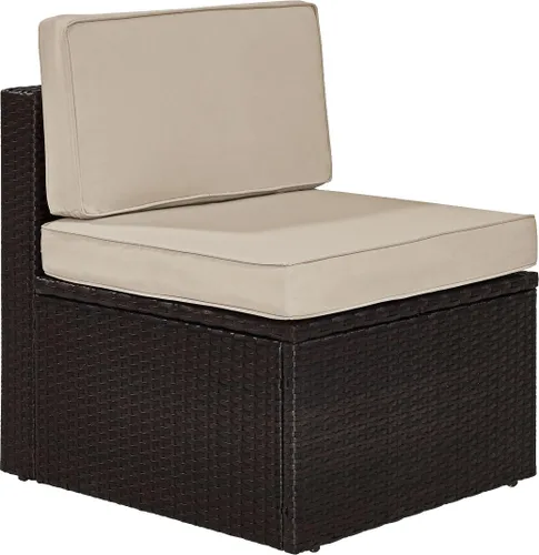 Vista 9 de Crosley Furniture Palm Harbor - Silla seccional para exteriores sin brazos, sillas de mimbre para patio, porche, terraza, patio trasero