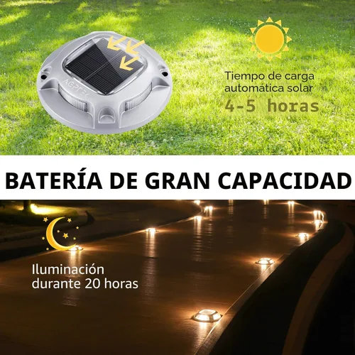 Vista 3 de AGPTEK Luz solar para entrada al aire libre, 1 paquete, 2 modos