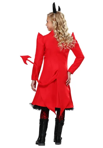 Vista 2 de Disfraz de Diva diabólica para niñas Multicolor