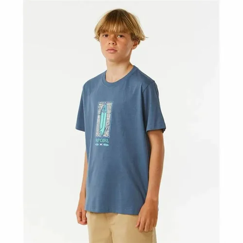 Vista 4 de Camiseta de Manga Corta Infantil Rip Curl Lost Island Azul